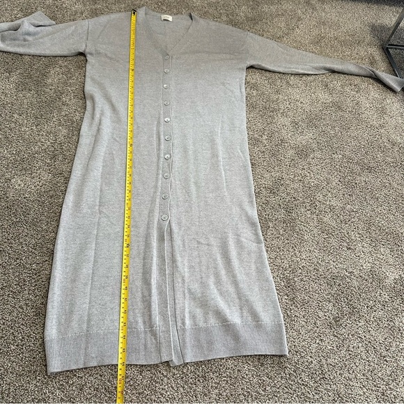 Wilfred Aritzia Merino Wool Grey Utopia Knit Button Front Dress Small - Picture 5 of 11